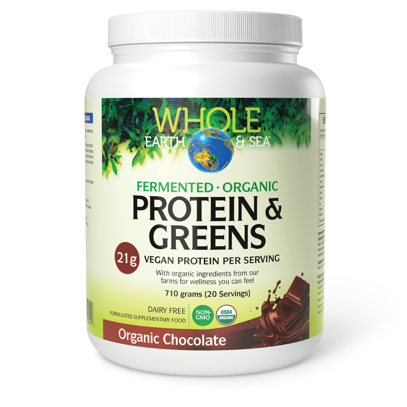 Load image into Gallery viewer, Whole Earth & Sea Fermented Organic Protein & Greens Chocolate 710g