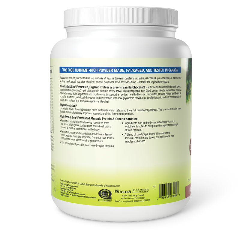 Load image into Gallery viewer, Whole Earth & Sea Fermented Organic Protein & Greens Chocolate 710g