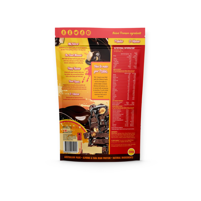 Load image into Gallery viewer, Macro Mike Premium Almond Protein Choc Hazelnut 400g