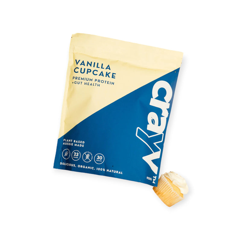 Load image into Gallery viewer, Crayv Premium Plant Protein Vanilla Cupcake 900g