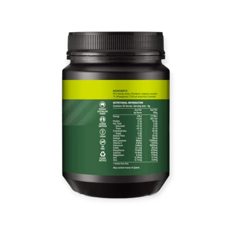Load image into Gallery viewer, Melrose Organic Clean Green Barley Grass Powder 200g