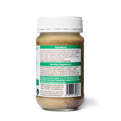 Load image into Gallery viewer, Best Of The Bone Beef Bone Broth Organic Italian Herb & Garlic 390g