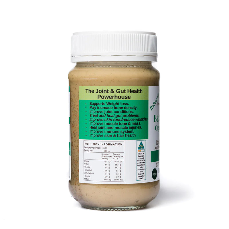 Load image into Gallery viewer, Best Of The Bone Beef Bone Broth Organic Italian Herb & Garlic 390g