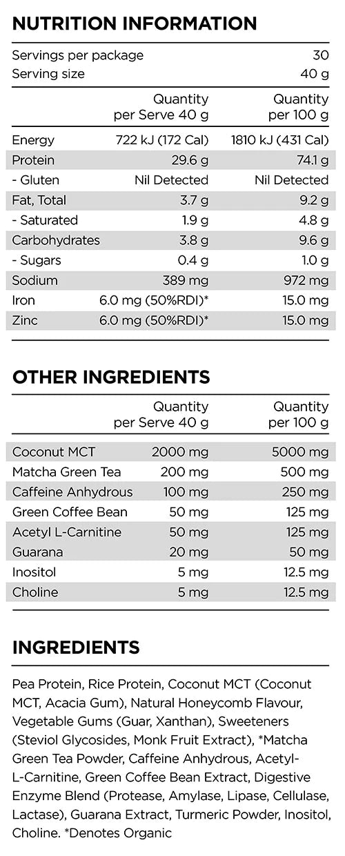Prana Phyto Fire Protein Honeycomb 500g