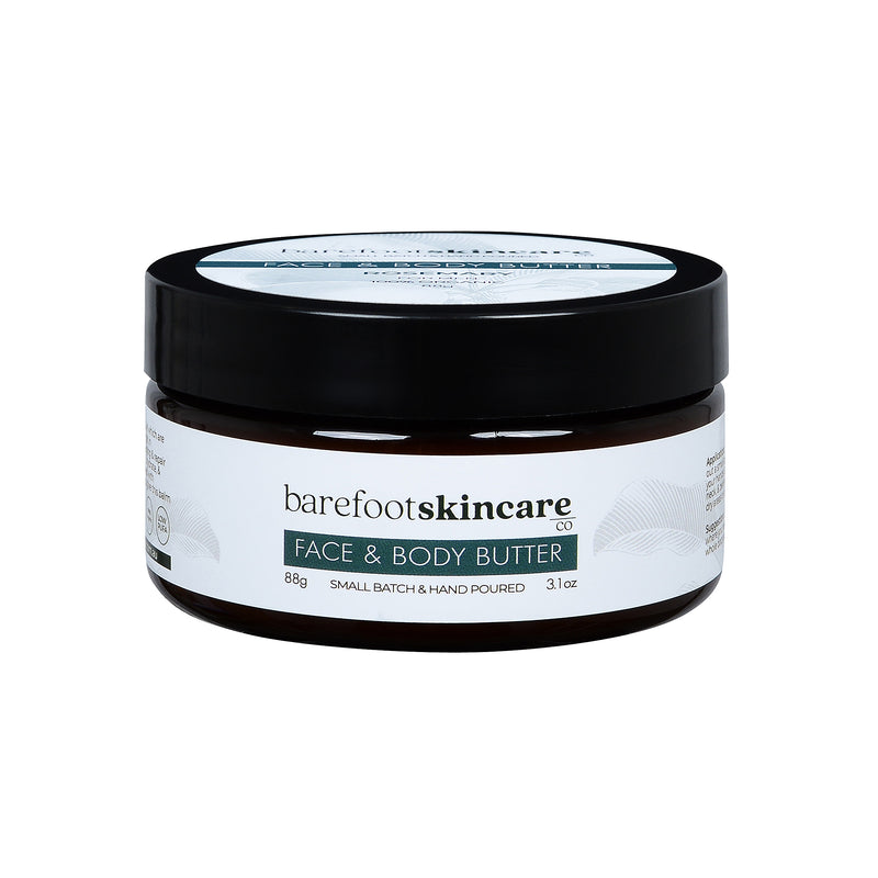 Load image into Gallery viewer, Barefoot Face & Body Butter Rosemary 100g