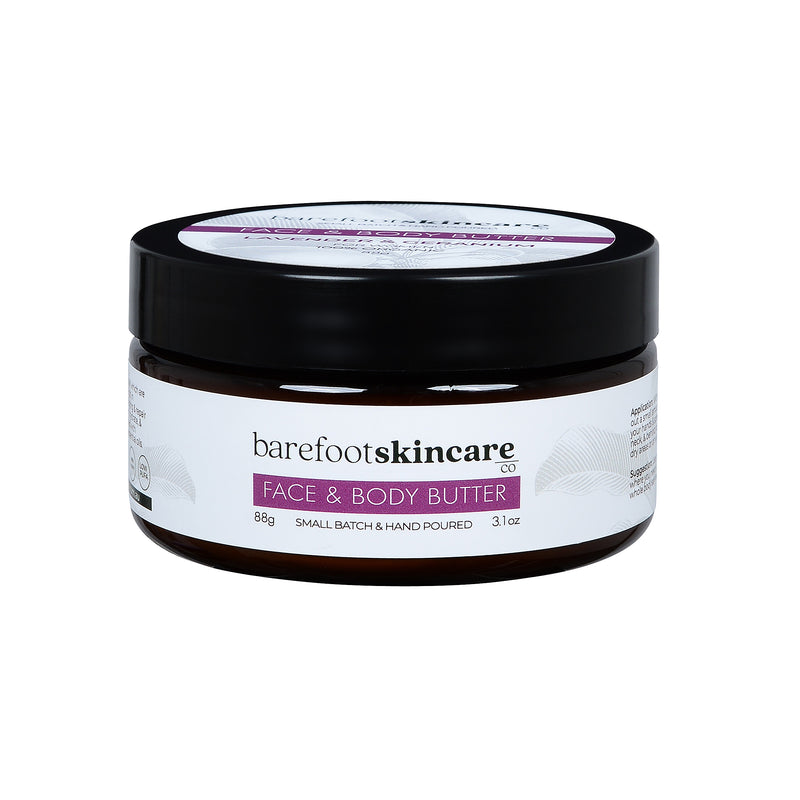 Load image into Gallery viewer, Barefoot Face & Body Butter Lavender & Geranium 100g