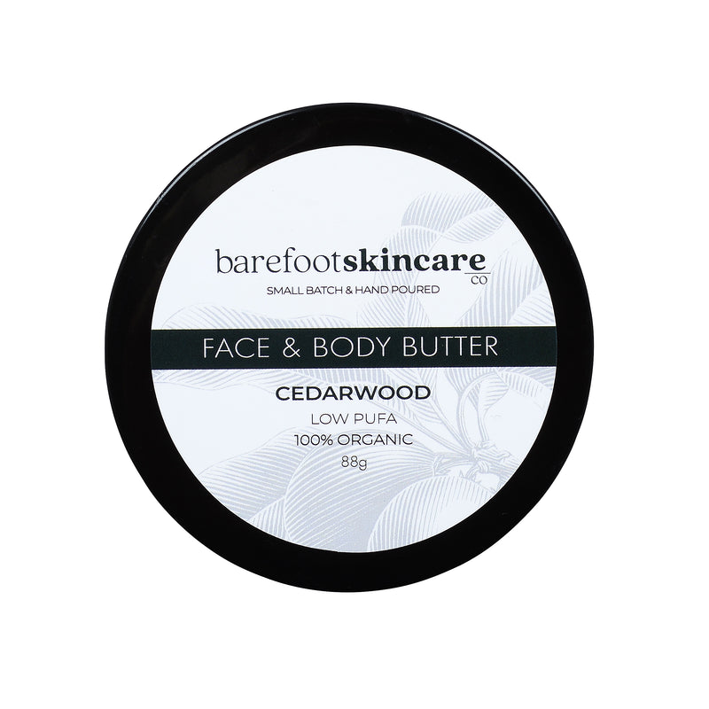 Load image into Gallery viewer, Barefoot Face & Body Butter Cedarwood 88g discontinued