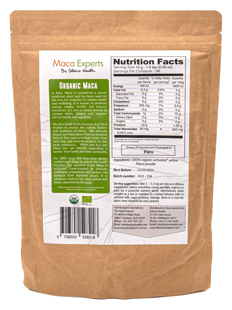 Load image into Gallery viewer, Seleno Health Organic Maca 500g