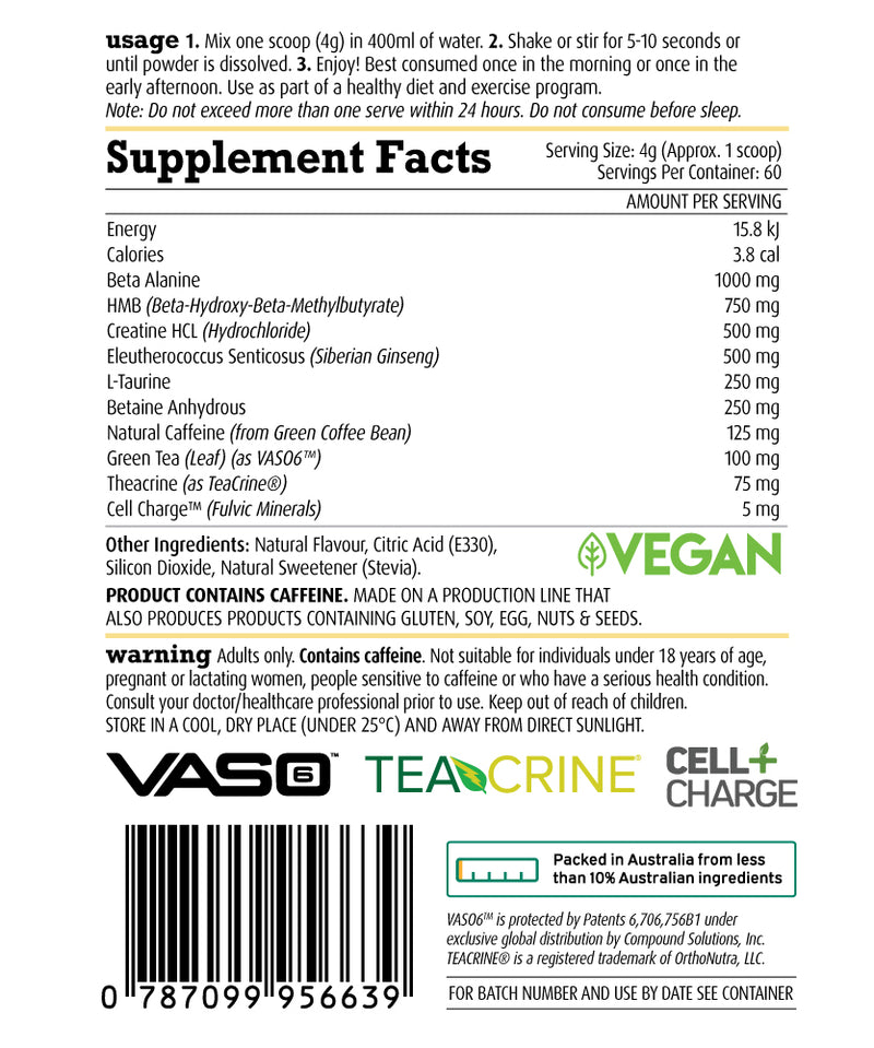 Load image into Gallery viewer, White Wolf PR3 Pre-workout Pineapple Coconut 60 servings