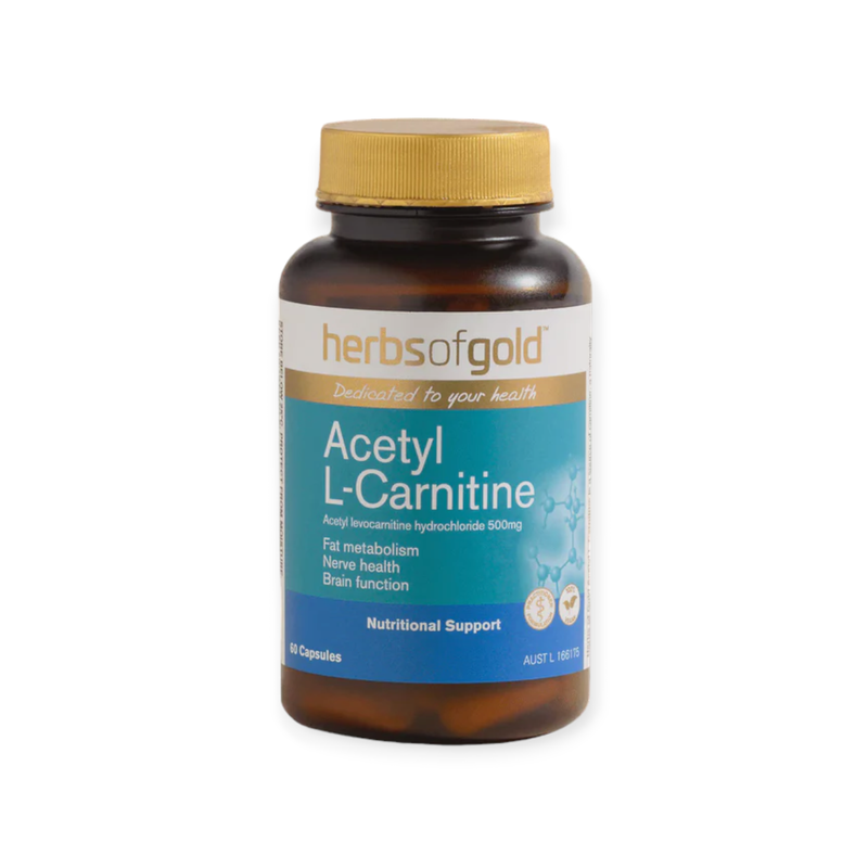 Load image into Gallery viewer, Herbs of Gold Acetyl L-Carnitine 60 capsules