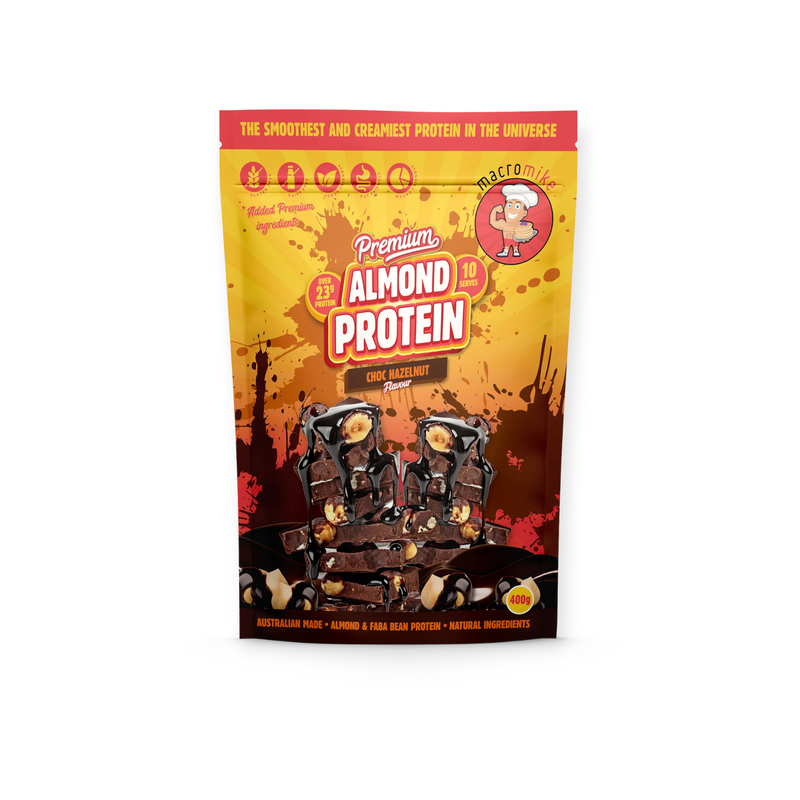 Load image into Gallery viewer, Macro Mike Premium Almond Protein Choc Hazelnut 400g