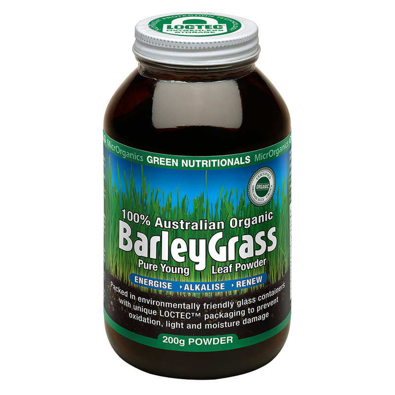 Load image into Gallery viewer, Microrganics Green Nutritionals Organic Barley Grass Powder 200g