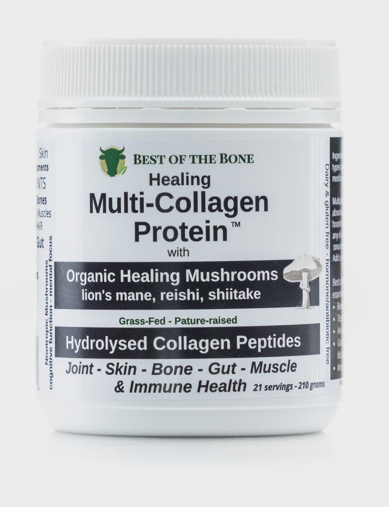 Load image into Gallery viewer, Best Of The Bone Multi-Collagen Protein Mushroom 210g powder