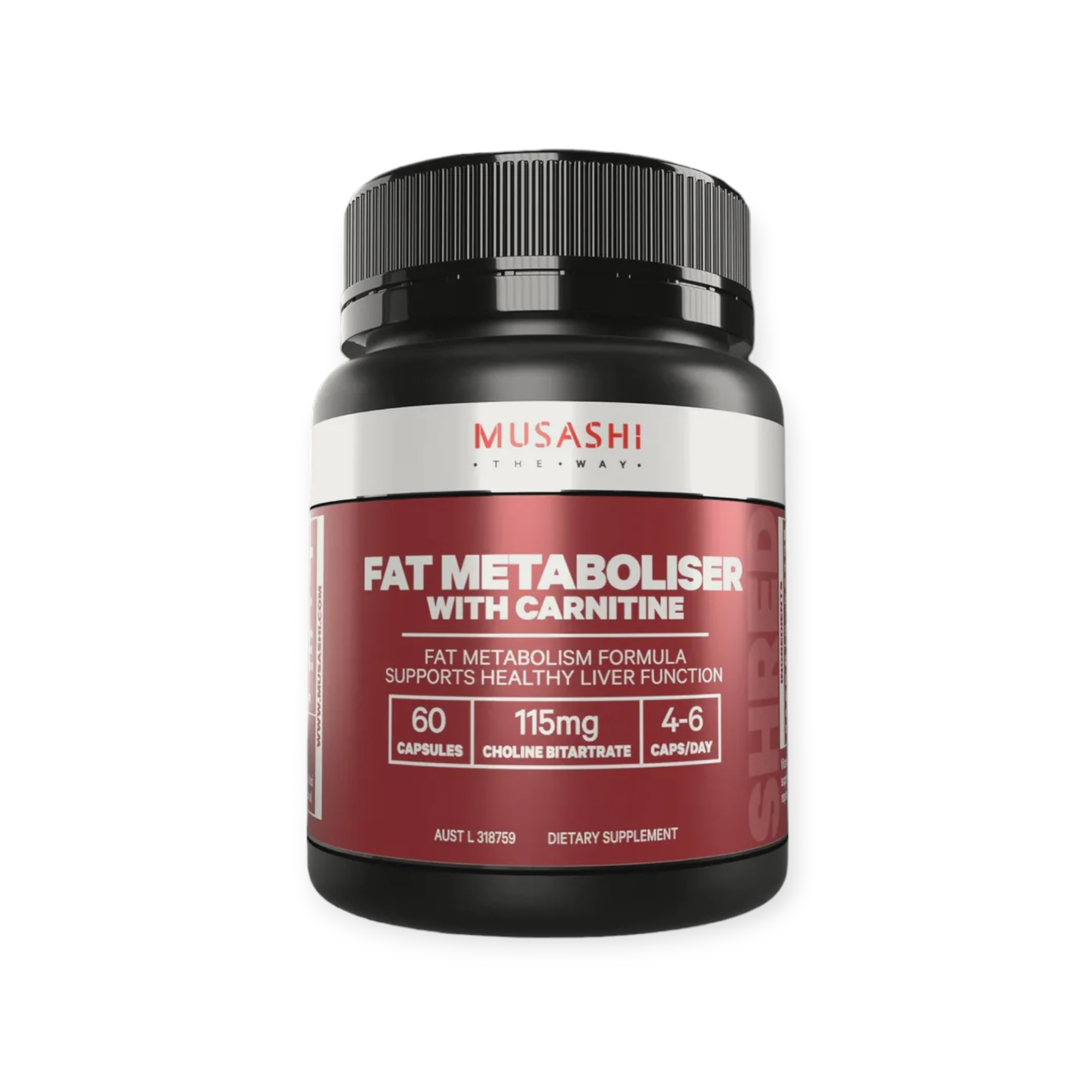 l carnitine musashi Musashi Fat Metaboliser with Carnitine 60 Capsule : Amazon.com.au: Health,  Household & Personal Care main image 1