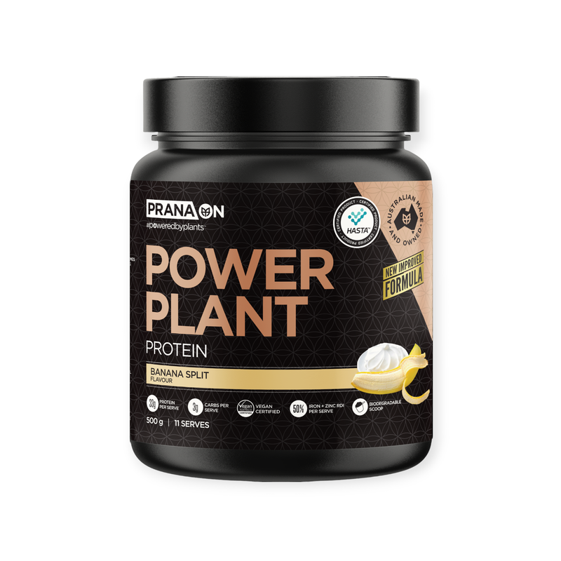 Load image into Gallery viewer, Prana Power Plant Protein Banana Split 500g
