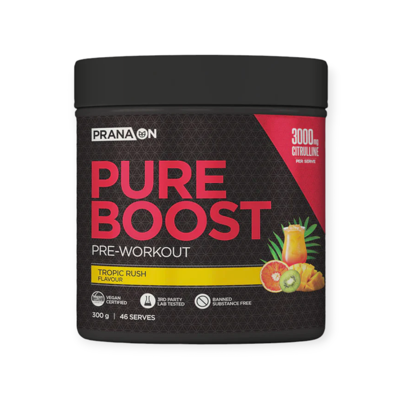 Load image into Gallery viewer, Prana Pure Boost Pre-workout Tropic Rush 300g