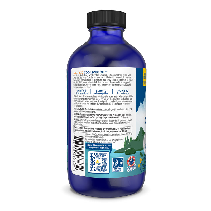 Load image into Gallery viewer, Nordic Naturals Arctic-D Cod Liver Oil 237ml
