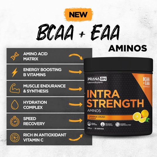 Prana Intra Strength Aminos Blood Orange 210g