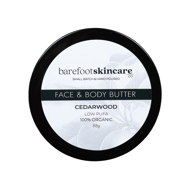 Load image into Gallery viewer, Barefoot Face &amp; Body Butter Cedarwood 88g
