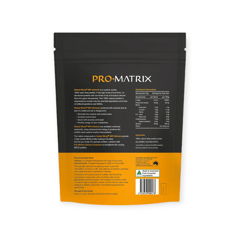 Load image into Gallery viewer, Pro-Matrix Naked Whey Pasture Fed WPI (naked unflavoured) 2kg
