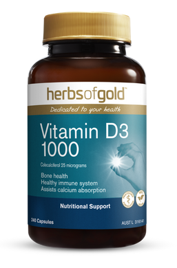 Herbs of Gold Vitamin D3 1000 Vegan 240 capsules