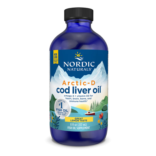 Nordic Naturals Arctic Cod Liver Oil lemon 237ml