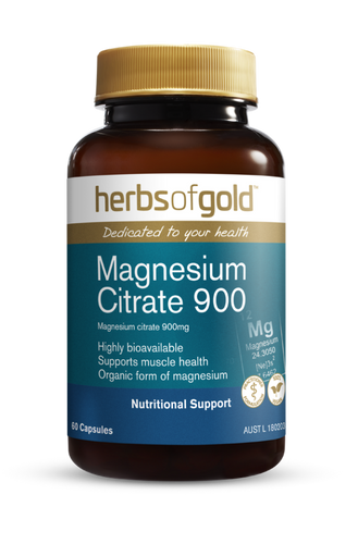 Herbs of Gold Magnesium Citrate 900 60 capsules