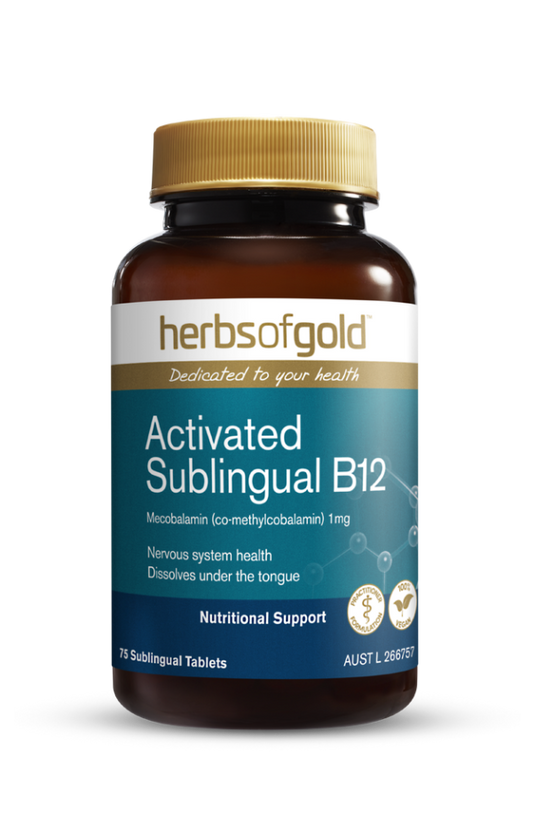 Herbs of Gold Activated Sublingual B12 75 tablets