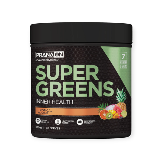 Prana Super Greens Tropical Flavour 150g