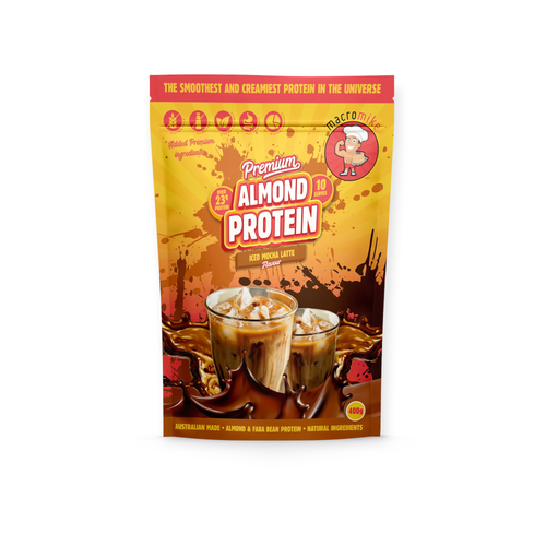 Macro Mike Premium Almond Protein Iced Mocha Latte 400g