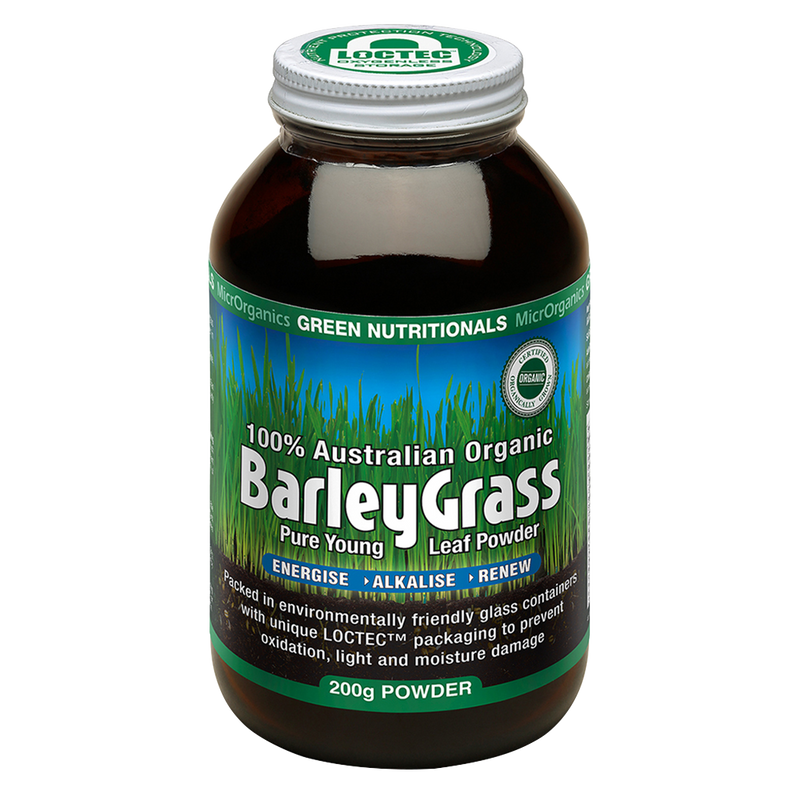 Load image into Gallery viewer, Microrganics Green Nutritionals Organic Barley Grass Powder 200g
