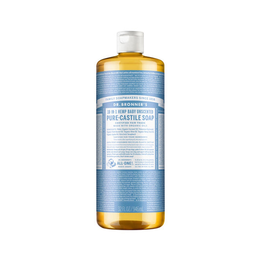 Dr. Bronner's Pure-Castile Liquid Soap Baby Unscented 946ml