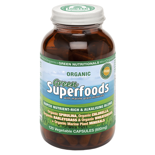 Microrganics Green Nutritionals Green Superfoods 600mg 120 capsules