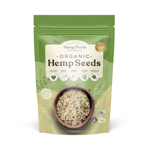 Hemp Foods Australia Organic Hulled Hemp Seeds 1kg