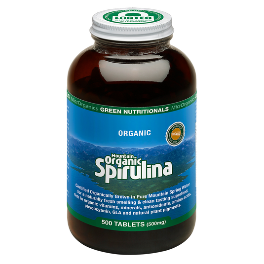 Microrganics Green Nutritionals Mountain Organic Spirulina 500Mg 500 tablets