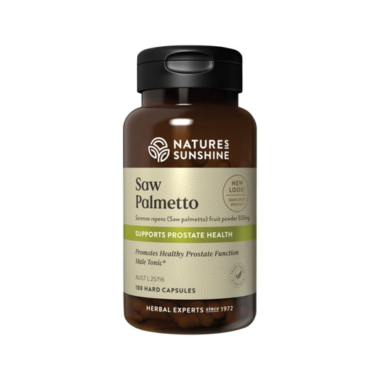 Nature's Sunshine Saw Palmetto 550mg 100 capsules