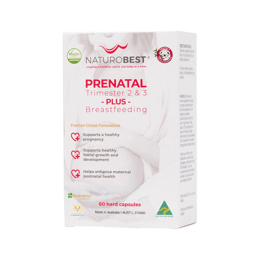 Naturobest Prenatal Trimester 2& 3 Plus Breastfeeding 60 capsules