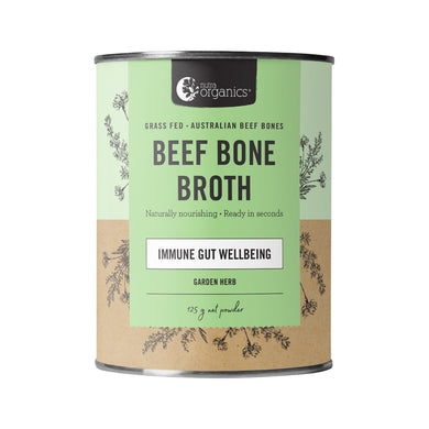 Nutra Organics Beef Bone Broth Organic Garden Herb Powder 125g
