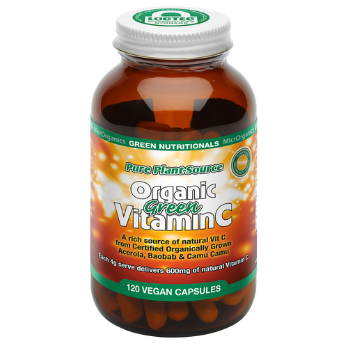 Microrganics Green Nutritionals Organic Green Vitamin C 120 capsules