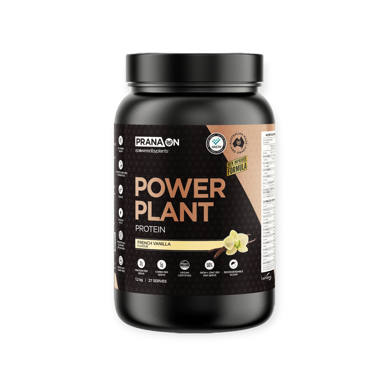 Load image into Gallery viewer, Prana Power Plant Protein French Vanilla 1.2kg
