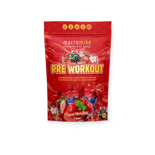 Macro Mike Pre-workout Tropical Mixed Berry 300g