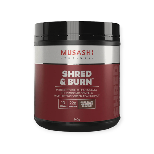 Musashi Protein Powder Shred & Burn Chocolate Milkshake SHRED 340g
