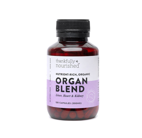 Thankfully Nourished Organic Organ Blend 180 capsules yr