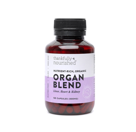 Thankfully Nourished Organic Organ Blend 180 capsules yr