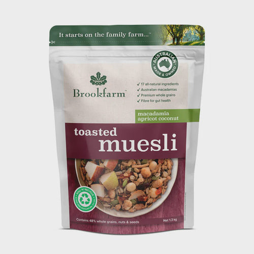 Brookfarm Toasted Macadamia Muesli with Apricot 1.3kg