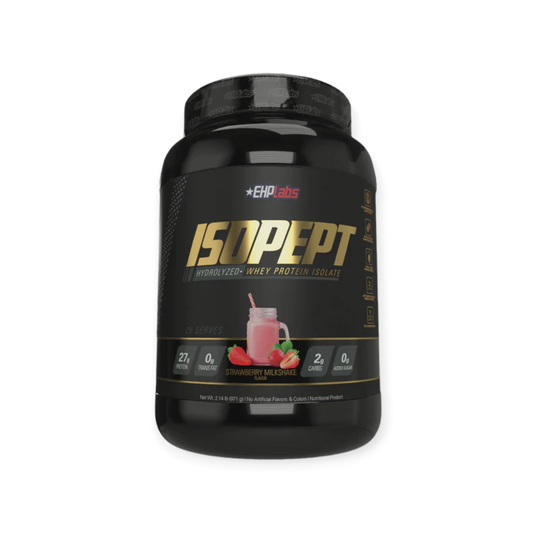 EHP Labs IsoPept Zero Hydrolyzed Whey Protein Strawberry Milkshake 27 servings