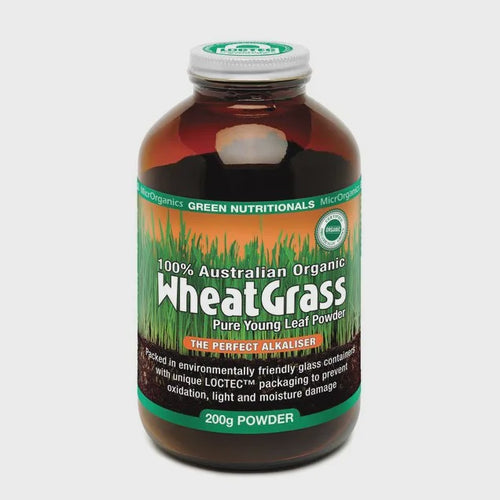 Microrganics Green Nutritionals Australian Organic Wheatgrass Powder 200g