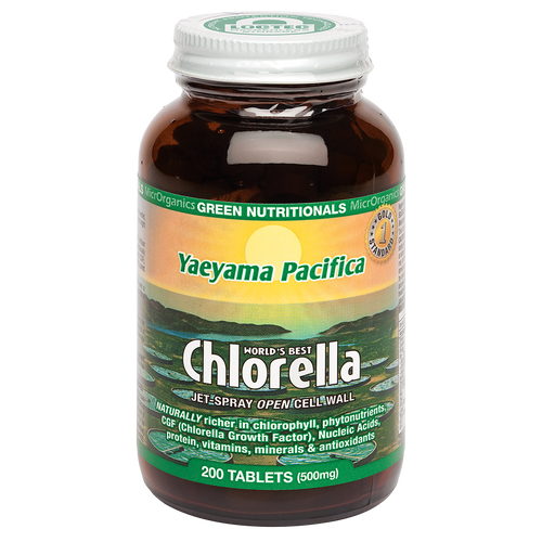 Microrganics Green Nutritionals Yaeyama Pacifica Chlorella 200 tablets