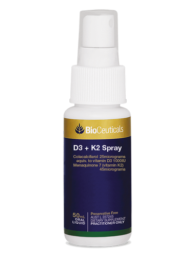 BioCeuticals D3 + K2 Spray 50mL oral liquid