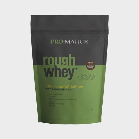 Pro-Matrix Rough Whey Pasture Fed WPI (organic dark choc & coconut) 1Kg